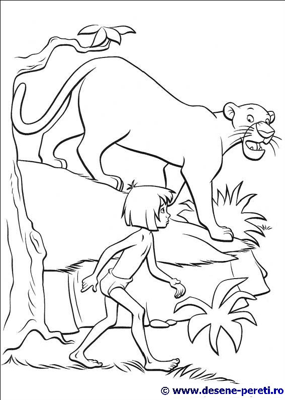 jungle book desene colorat